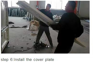 Install the cover plate