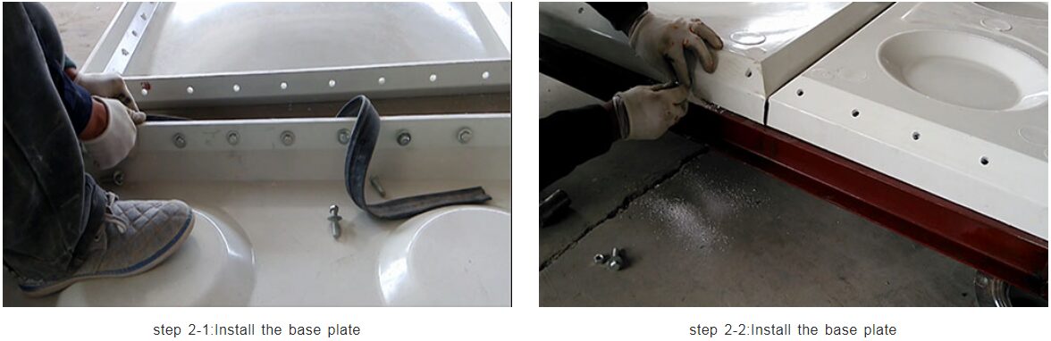  Install the bottom panel