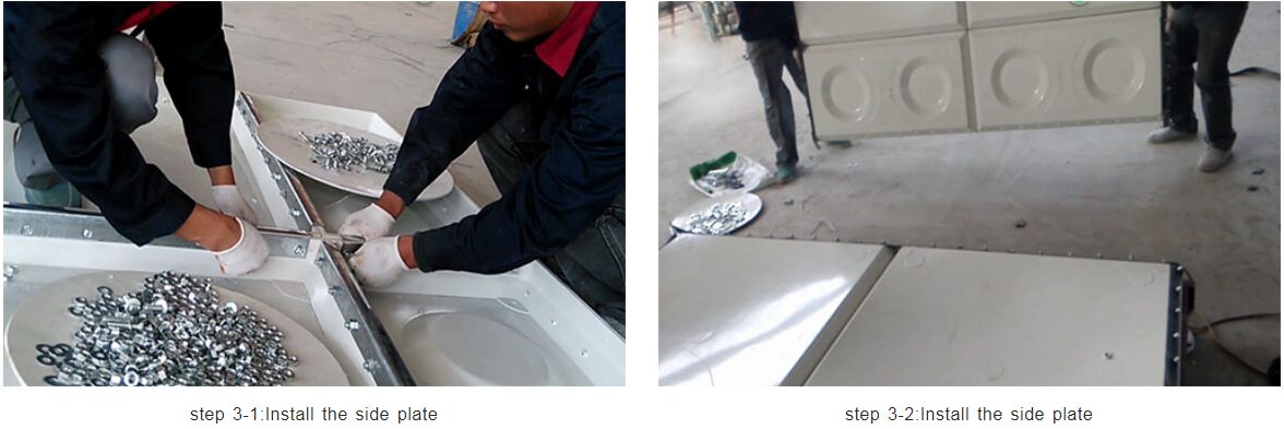  Install the bottom panel