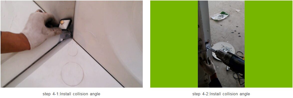 Install collision angle