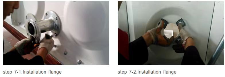   Installation flange