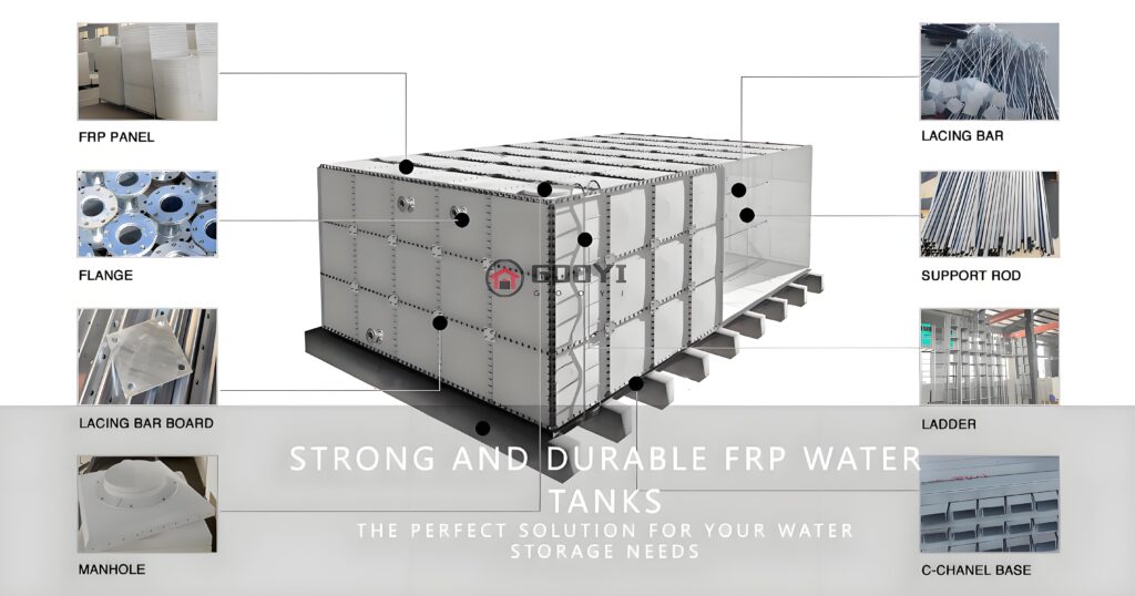FRP water tank structure