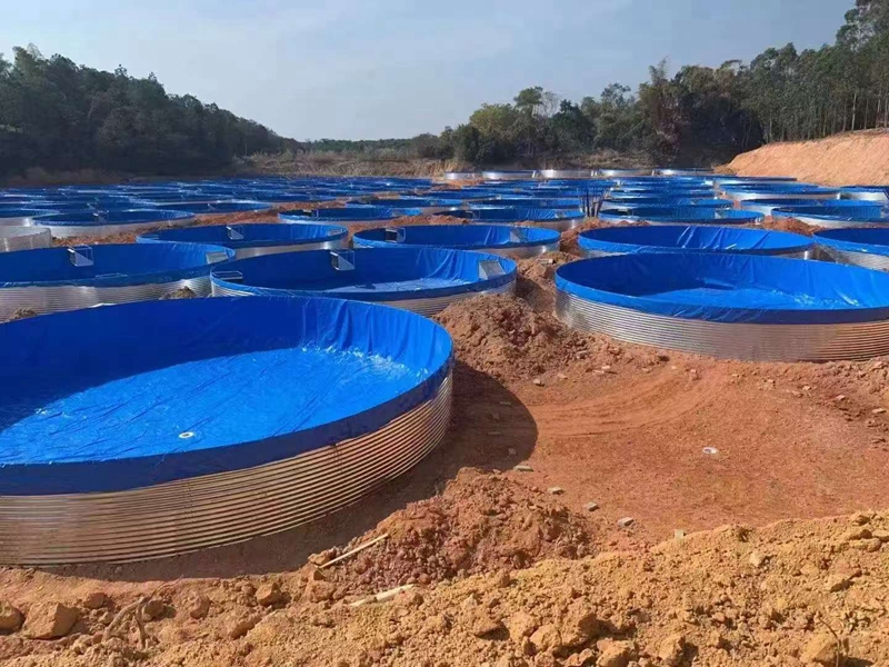 Outdoor farming Corrugated Metal Water Storage Tanks