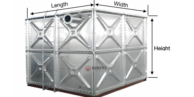 How to Calculate Capacity of HDG Water Tank