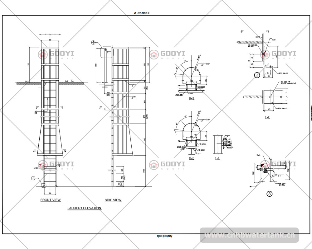 Steel Tower for Water Tank Drawing1 Steel Tower for Water Tank Drawing1