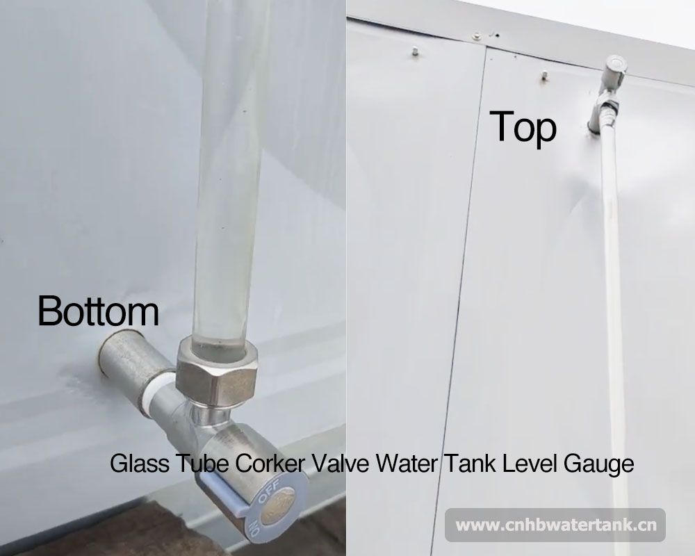 Glass Tube Corker Valve Water Tank Level Gauge