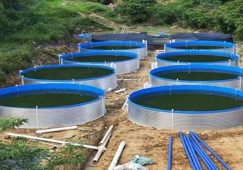 Aquaculture Corrugated Bolted Steel Water Tank Manufacturers